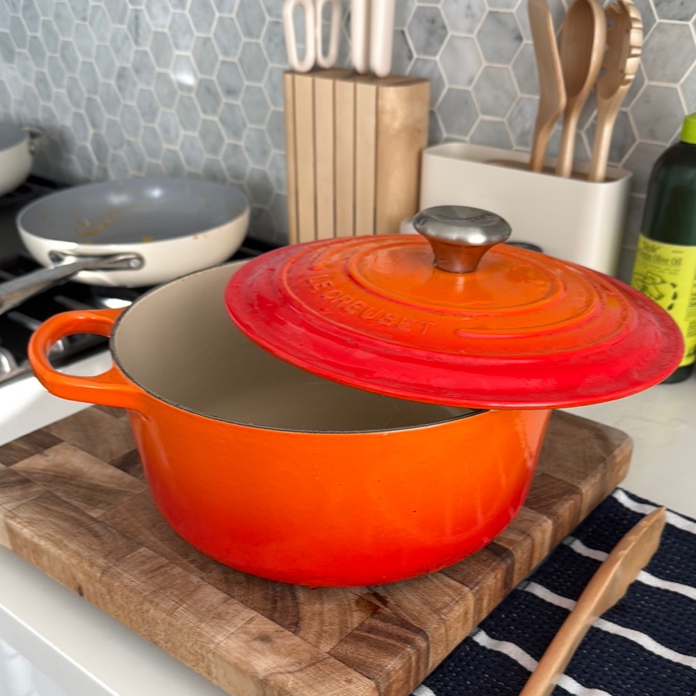 Le Creuset Orange Cast Iron Dutch Oven